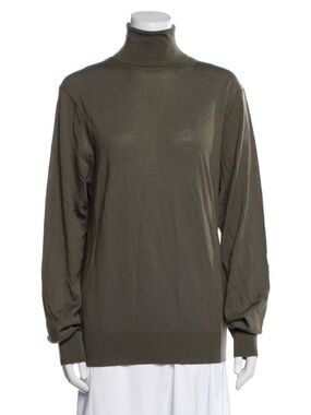 The Kooples Olive Green Turtleneck Sweater